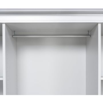 Kleiderstange Faltvorhang-Schrank