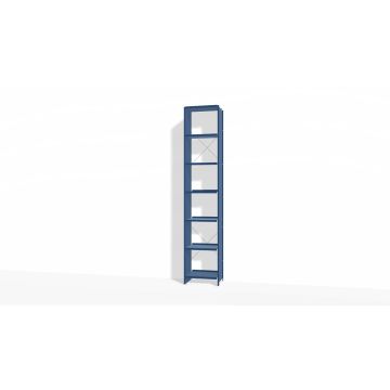 Aluminium-Regal-Lehni Blau-44 cm-33 cm