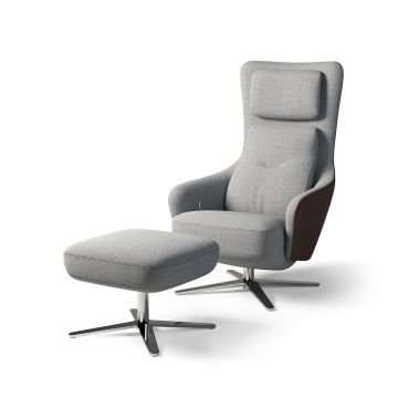 JON Relaxsessel mit Hocker WEIBELWEIBEL